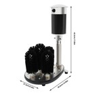 5 Brush Glass Washer Countertop Restaurant Bar Electric Glass Washer       