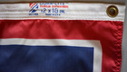 Wyoming State Seal Vintage Dura Lite Nylon 12 X 18 Flag Pennant Boat Display