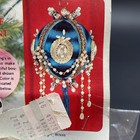 Leewards Pearl Draped Dandy Pink Vintage Sequin Bead Christmas Ornament Kit Nos
