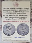Roman Emperor Caligula Authentic Genuine Ancient Bronze Provincial Coin With Coa