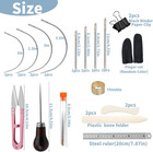 33 Pcs Bookbinding Kits 4 Pcs Bone Folder Paper Creaser Paper Folding Tool Book