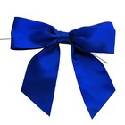Pre-tied Royal Blue Satin Bows 4 1 2  Wide  Set Of 12  Christmas  Easter  Gifts