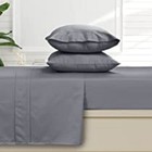 4pc Sheet Set  3pc Duvet Set 800 Tc Egyptian Cotton Gray Solid Adults teens