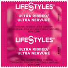 55 Ct Lifestyles Ultra Ribbed Condoms