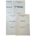 Vintage 1960s Metropolitan Opera Libretto Librettos Scripts Classics Lot Of 19
