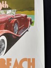 Rare 1980 30th Pebble Beach Concours Poster Duesenberg Roadster Dick Cole