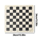 Tournament Chess Set Soft Foldable Portable Leather Chess Game Board  new 