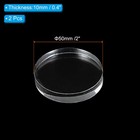 Acrylic Stamp Block  2 Pack Clear Stamping Block Mounting Blocks Set Round