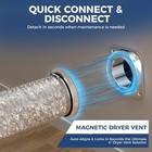 Alorair 4  Magnetic Dryer Vent Connector Kit W aluminum Telescoping Foil Duct