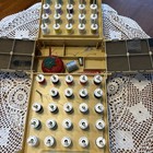 1983 World Wide Media Sewing Box Caddy Folding Storage 50 Spool Thread Organizer