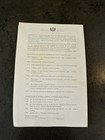 Vtg Restaurant Menu 1989 Orient Express  Paris 