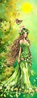 Mythology Bookmark Nature Goddess Gift For Women  Book Readers 5 5x2