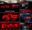 14 Bright Red Led Bulbs For 1992-1999 Chevrolet Trucks Gauge Cluster   Ac Cntrls