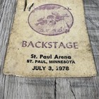 Vintage Grateful Dead Backstage Pass - July 3  1978 - St Paul Arena Minnesota 