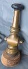 Vintage Heavy Brass  Fire Hose Nozzle  Fireman Firefighter Powhatan   I Works
