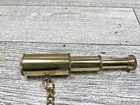 Nautical 3  Telescope -solid Brass Keychain Mini Collapsible Functional Spyglass