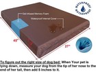 Large Orthopedic Memory Foam Pad Pet Dog Bed Waterproof Case Suede Cover 45x27x3