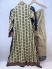 Vtg Indian Bollywood Ethnic Kurta Women Embroidery Handmade Palazzo Set U1026