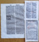 6 Early Printed Post Incunable Leaves  d  - 1487 1550