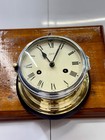 Made In German Original Mechanical Key Winding Schatz Brass Ships Bell Clock