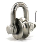 U Groove Pulley 304 Stainless Steel Detachable Heavy Duty U Type Lifting Pulley