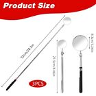 3 Pack Stainless Steel Mechanic Mirror Telescoping Inspection Mirror 