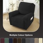 1seater Elastic Recliner Sofa Cover Stretch Armchair Covers Couch Slipcover