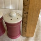 Holt Howard Salt And Pepper Shakers Pink Hh Japan Stickers Vintage Mcm Retro