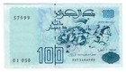 Algeria 100 Dinars  21 5 1992  - Battle Depiction old Galley p-137a  B401a Unc