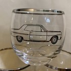 Set Of 6 Different - 1960s Chevrolet Classic Cars Promotional Roly Poly Glasses 