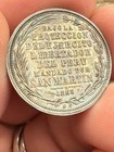 1868 Peru San Martin Silver Coin Gem Bu     Absolutely Rare Piece  