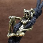 Vintage Brass Beauty Girl Edc Paracord Knife Beads Lanyard Diy Pendant Keychain