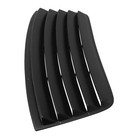 Rear Window Louver Cover Dodge Challenger 2008-2023 Unpainted Black Dchl08x-pu