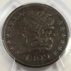1809 6 Pcgs Xf40 - 9 Over Inverted 9 - Classic Head Half Cent 1 2c Coin  51307a