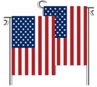 2 Pack American Flag Garden Flags 12    X 18    Double-sided Patriotic Vibrant Color