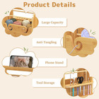 Upgraded Yarn Holder For Crocheting  Bamboo Crochet Yarn Holder