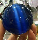 Rare Natural 40mm Cat s Eye Stone Balls Quartz Crystal Reiki Healing Sphere