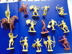 Marx  Western Playset 14  Indian Figures And One Horse Vtg