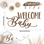 Welcome Baby Shower Decal Sign - Pregnancy Gender Reveal Stickers Boy Or Girl Fo