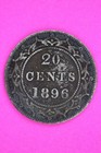 1896 Newfoundland Canada 20 Twenty Cent Silver Coin Guaranteed Authentic 2236