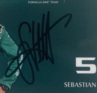      Sebastian Vettel  -  Aston Martin mercedes  -  Signed  -  F1       6x4 Card