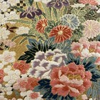 Japanese Kimono  Silk Fukuro Obi rokutu gld Thread sakura rowel gold l14   4385