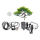 Waterfall Resin Rockery Water Fountain Indoor Tabletop Ornament Led Lights Home