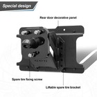 Vijay For 2018-2025 Wrangler Jl jlu Spare Tire Carrier Adjustable Tire Lift