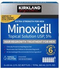 Kirkland Signature Minoxidil 5  Unscented Hair Regrowth Treatment For Men 360 Ml