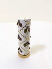 Vintage Metal Jeweled Lipstick Tube Holder Case - Empty