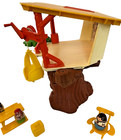 Weeble Wobble Treehouse Tree House Playset 3 Weebles Vintage 1974 Incomplete