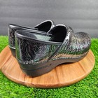 Dansko Professional Clogs Women 9 5-10 Eu 40 Patent Leather Henna Floral Shoes