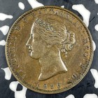 1856 Nova Scotia 1 2 Penny Half Penny Token Lot c9758 Nice 