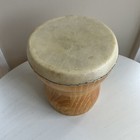 Bongo Drum Children   s Musical Instrument For Kids Natural Wood Vintage Single